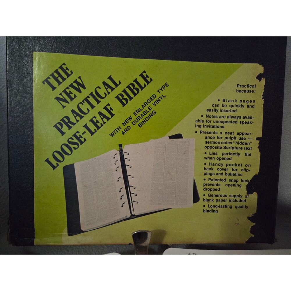 The Practical Loose-Leaf Bible King James Version 1st Edition Fleming H Revell - Picture 3 of 5